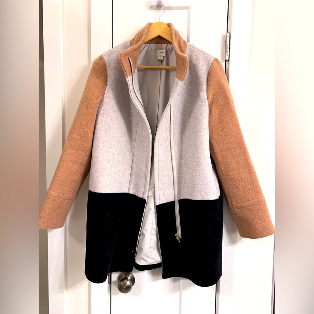J. Crew Factory Tri-Tone Blazer - Tan, Gray, Black
